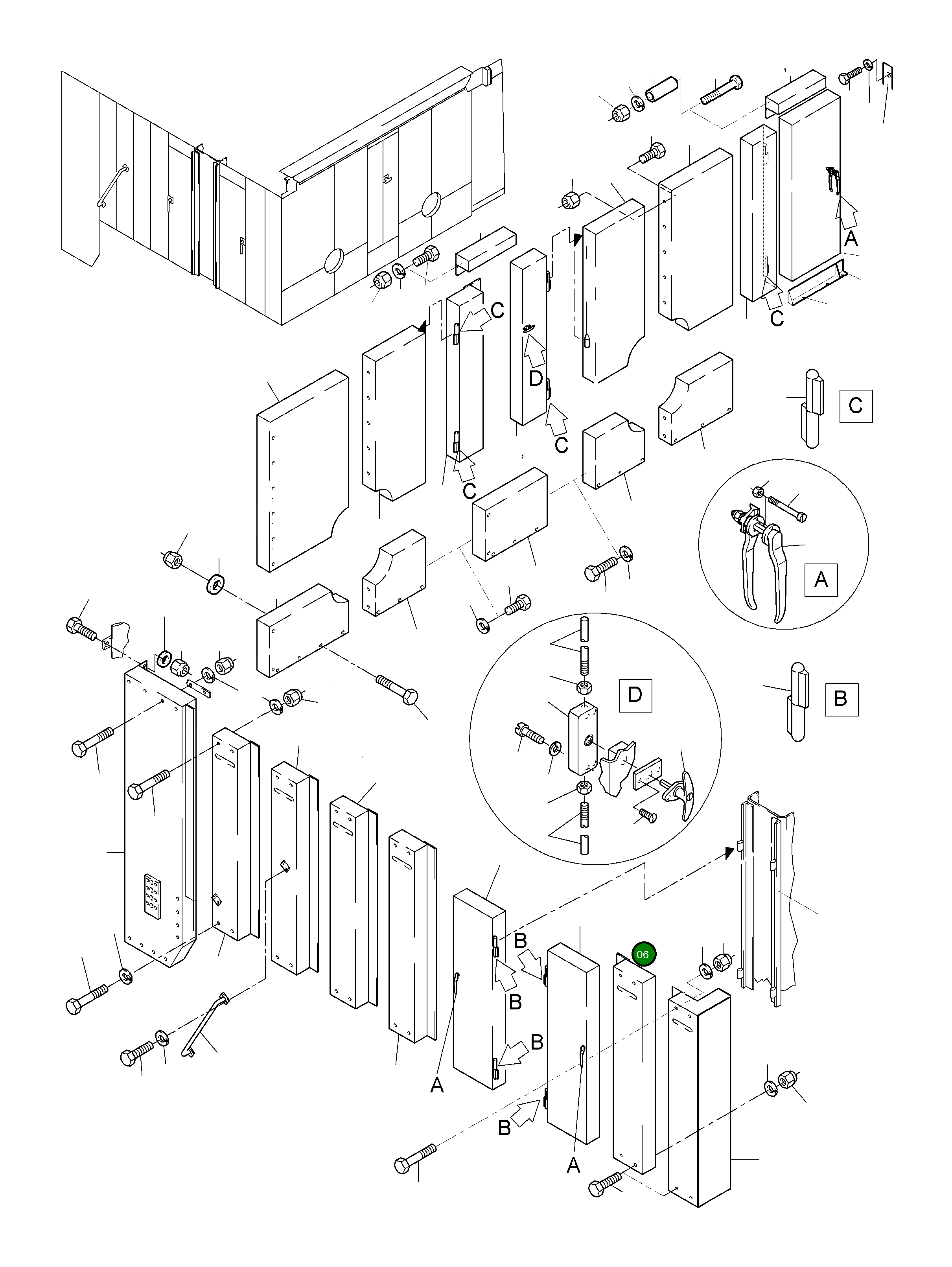 Стенка 910 834 40 Komatsu