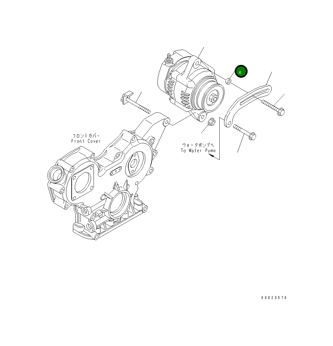 Проставка 460-018 Komatsu