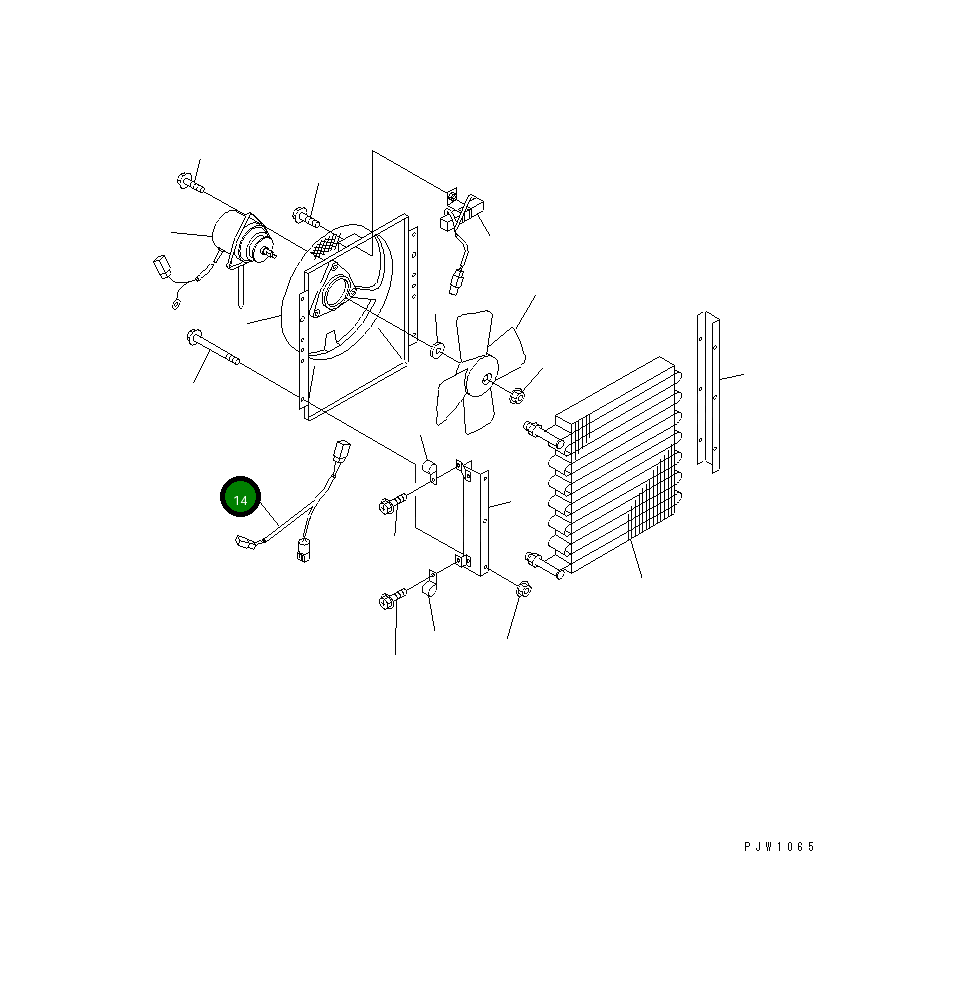 Провод ND146421-8351 Komatsu