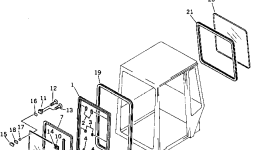 Стекло 20T-54-32670 Komatsu