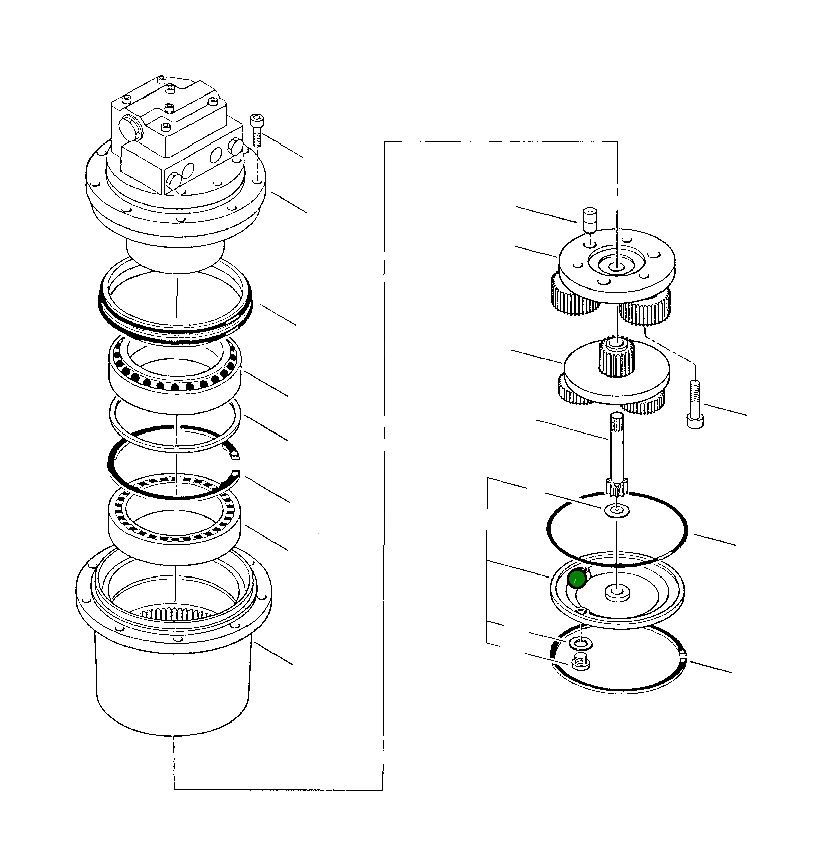 Солнечная шестерня 843200473 Komatsu