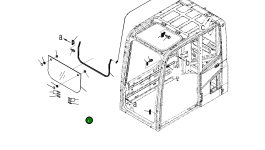 Стекло 20Y-53-D1141 Komatsu