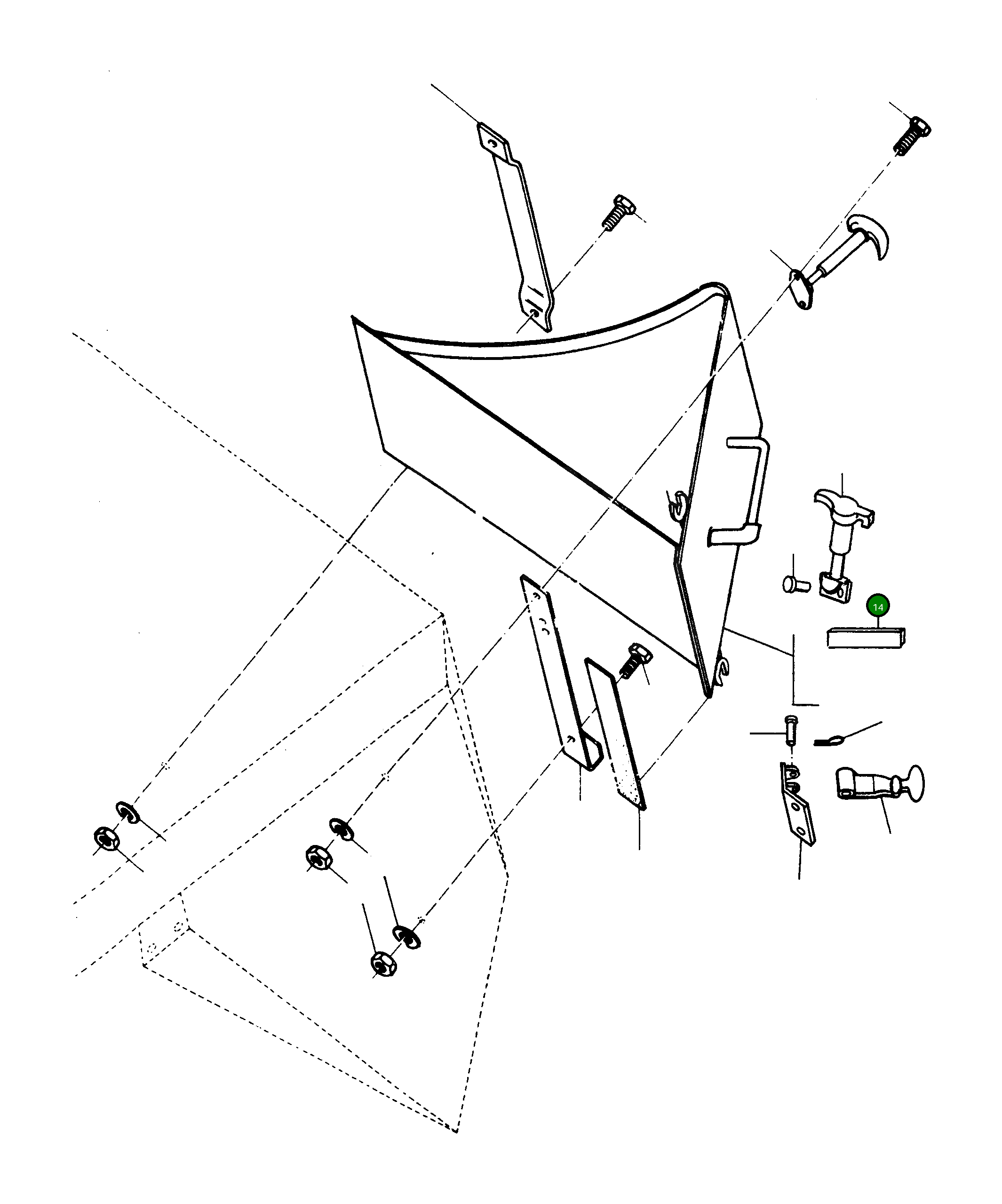 Рейка 2949146M1 Komatsu