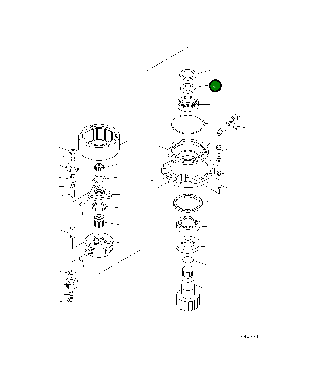 Проставка 203-26-61391 Komatsu
