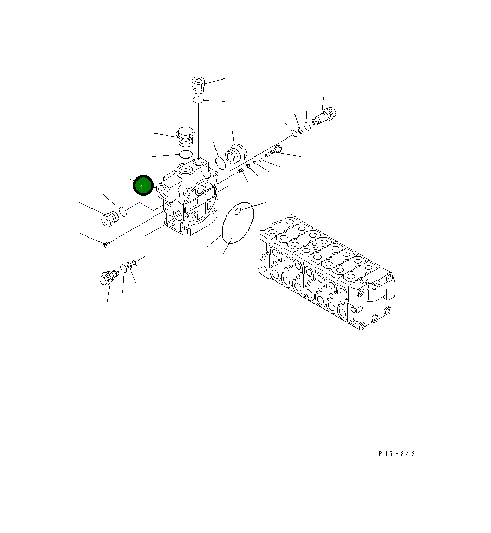 Подсборка блока 723-27-01800 Komatsu