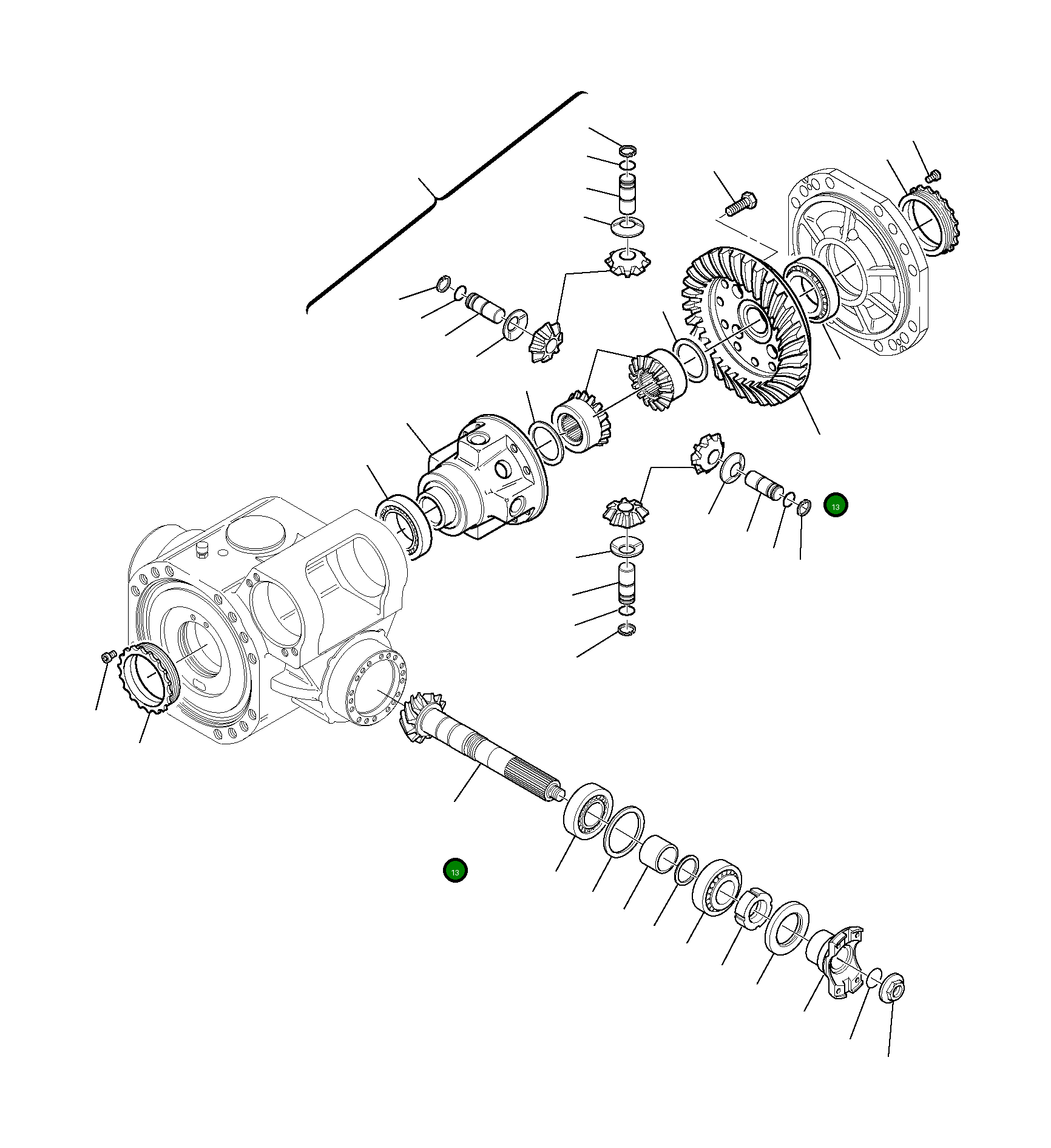 Пара конических шестерён DG1120450045 Komatsu