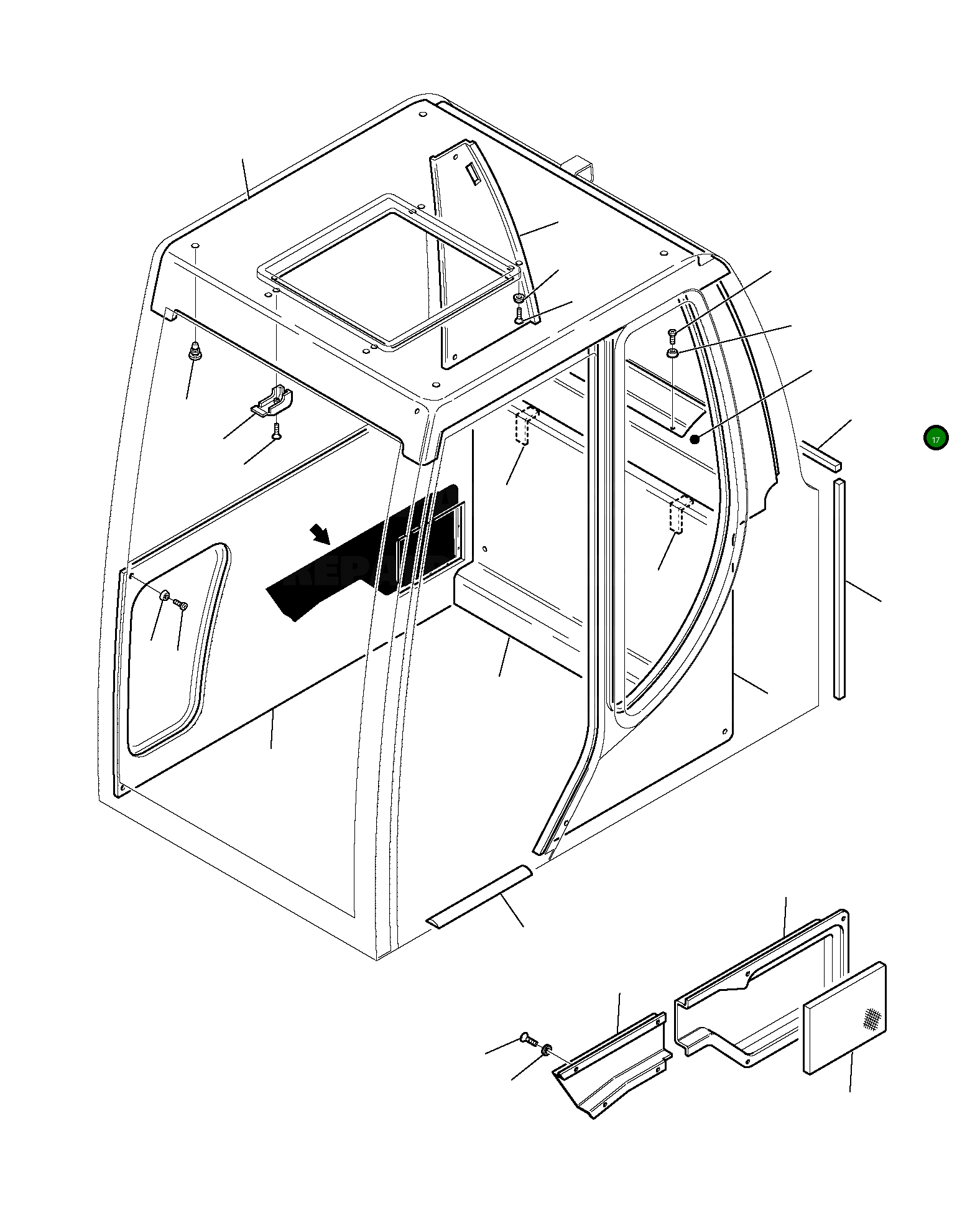 Прокладка 21D-54-15180 Komatsu