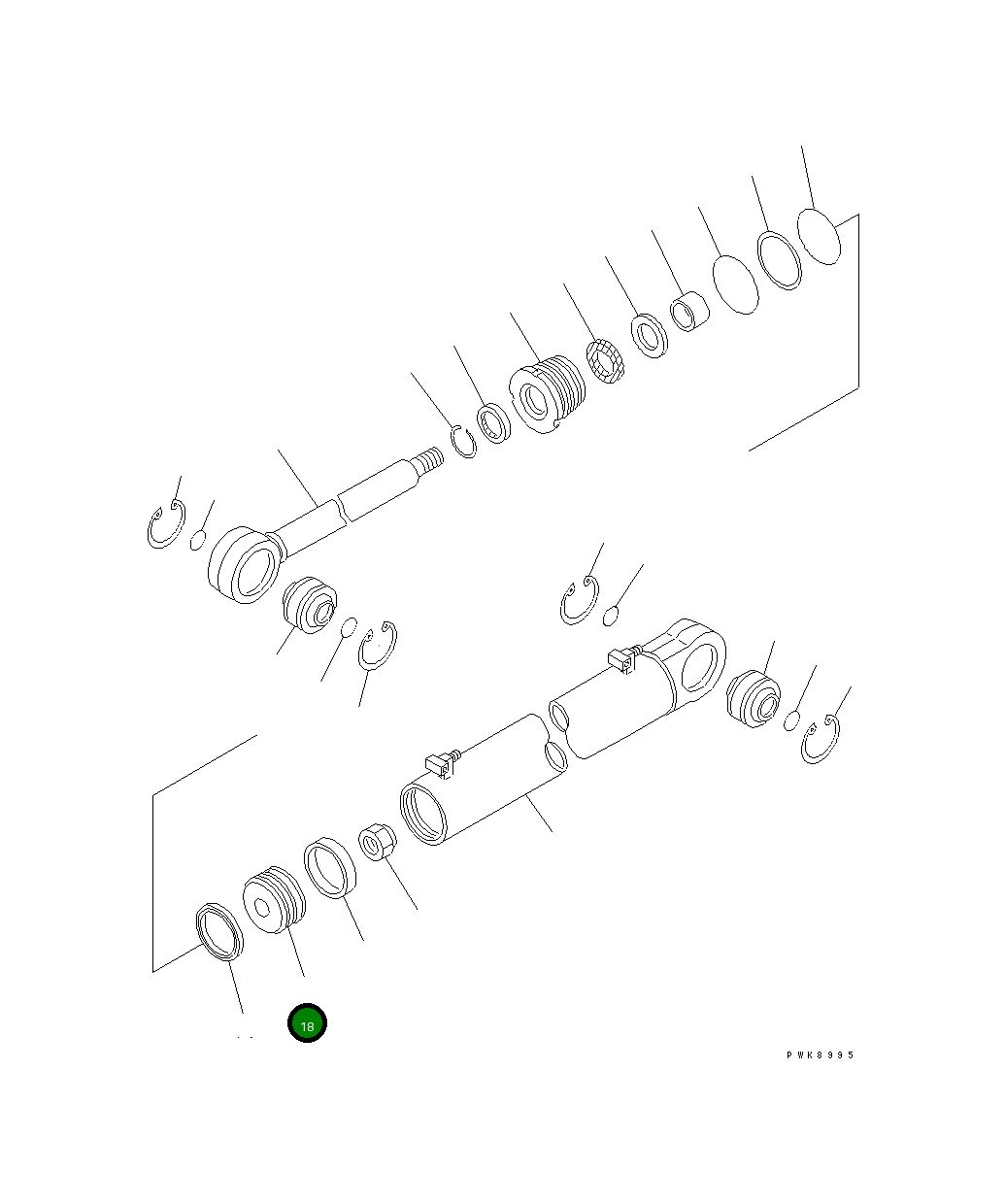 Поршень 707-36-10350 Komatsu
