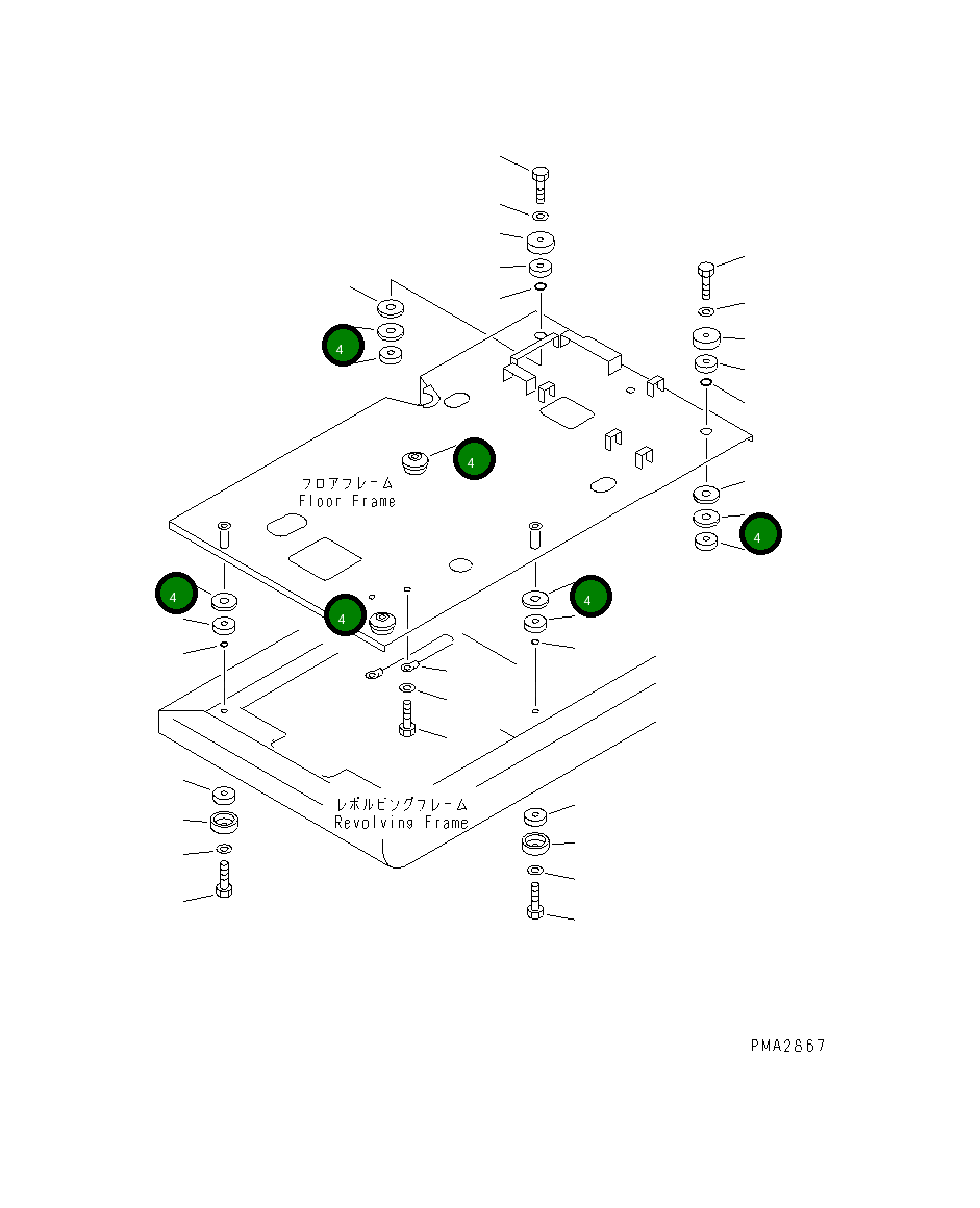 Проставка 203-54-64130 Komatsu