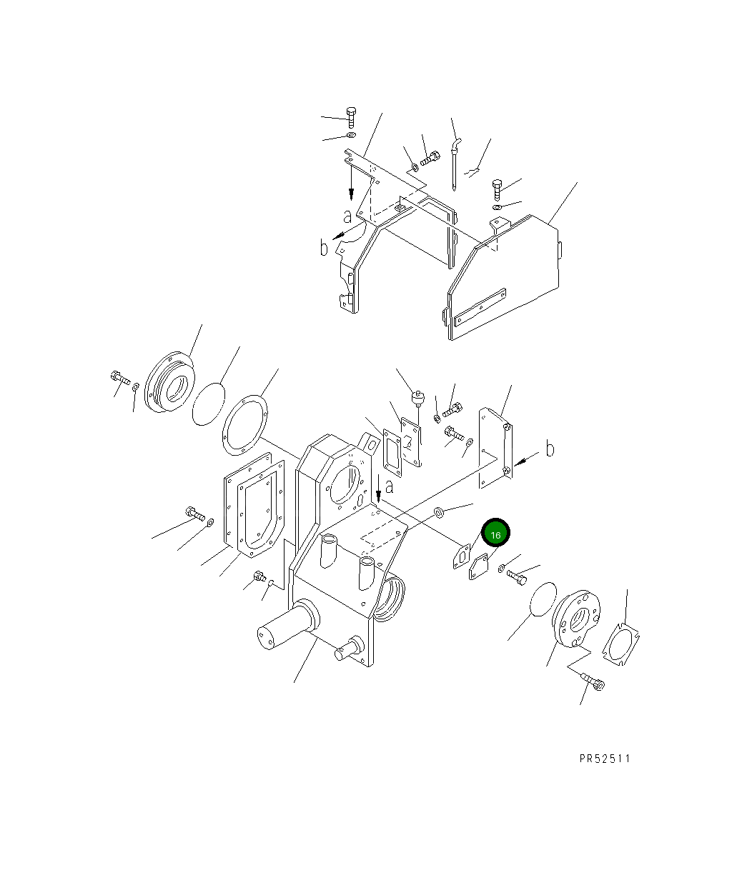 Прокладка 26A-70-11332 Komatsu