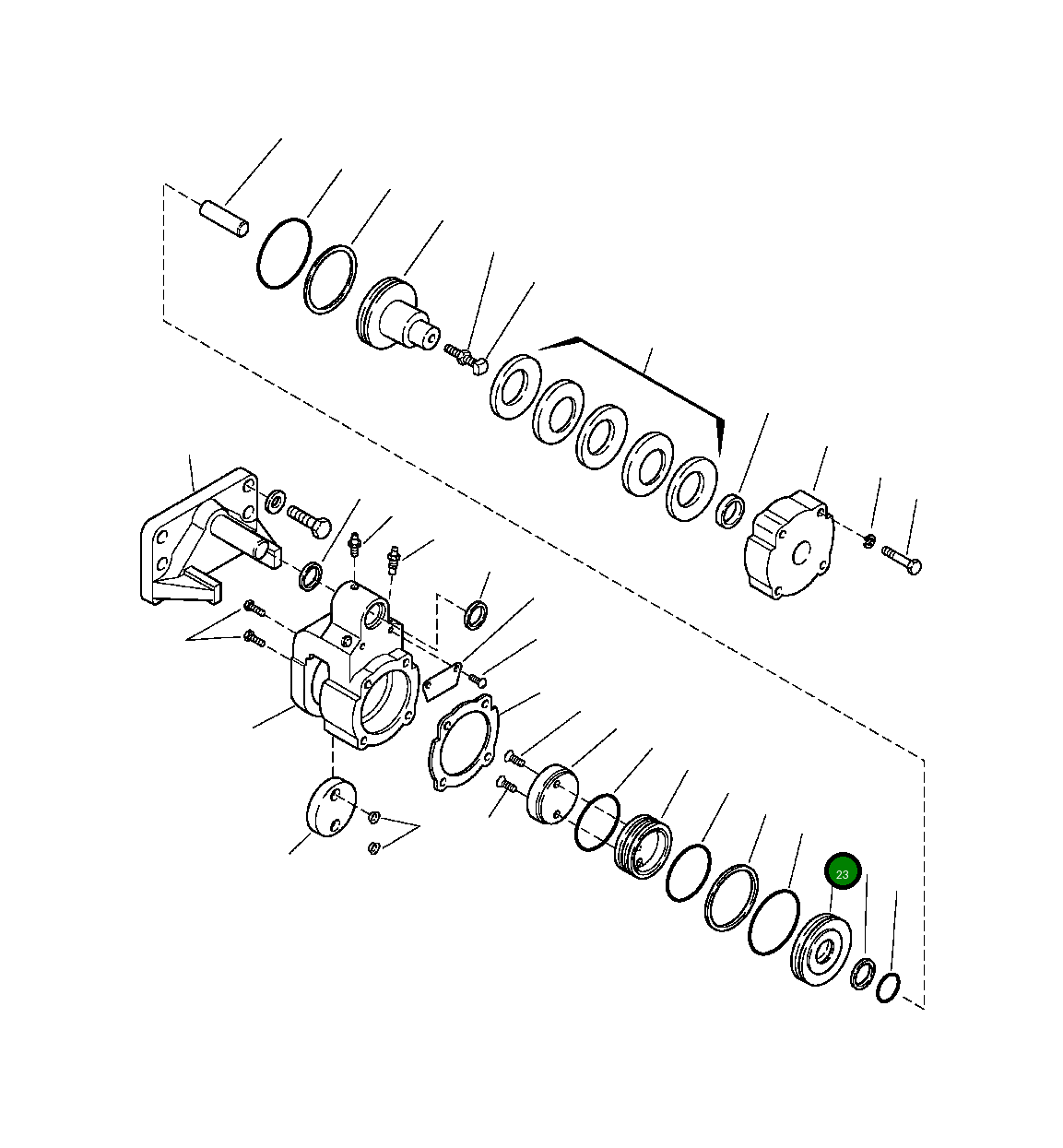 Поршень 1237 242 H1 Komatsu