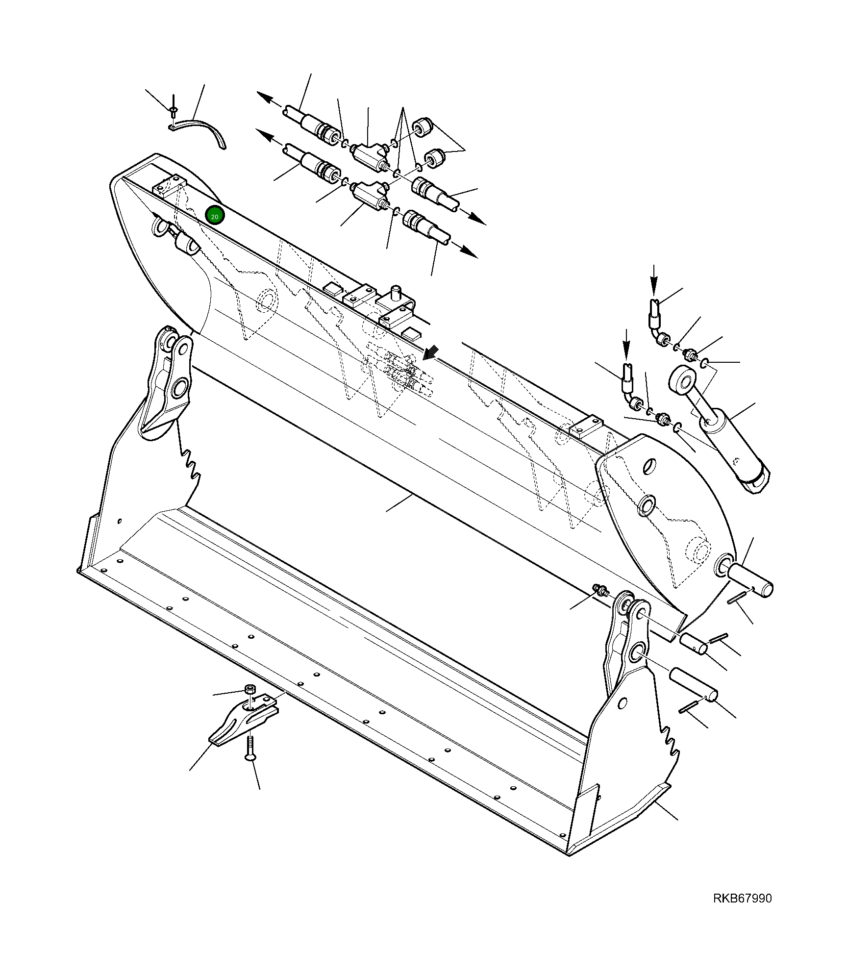 Пластина 42N-833-1410 Komatsu