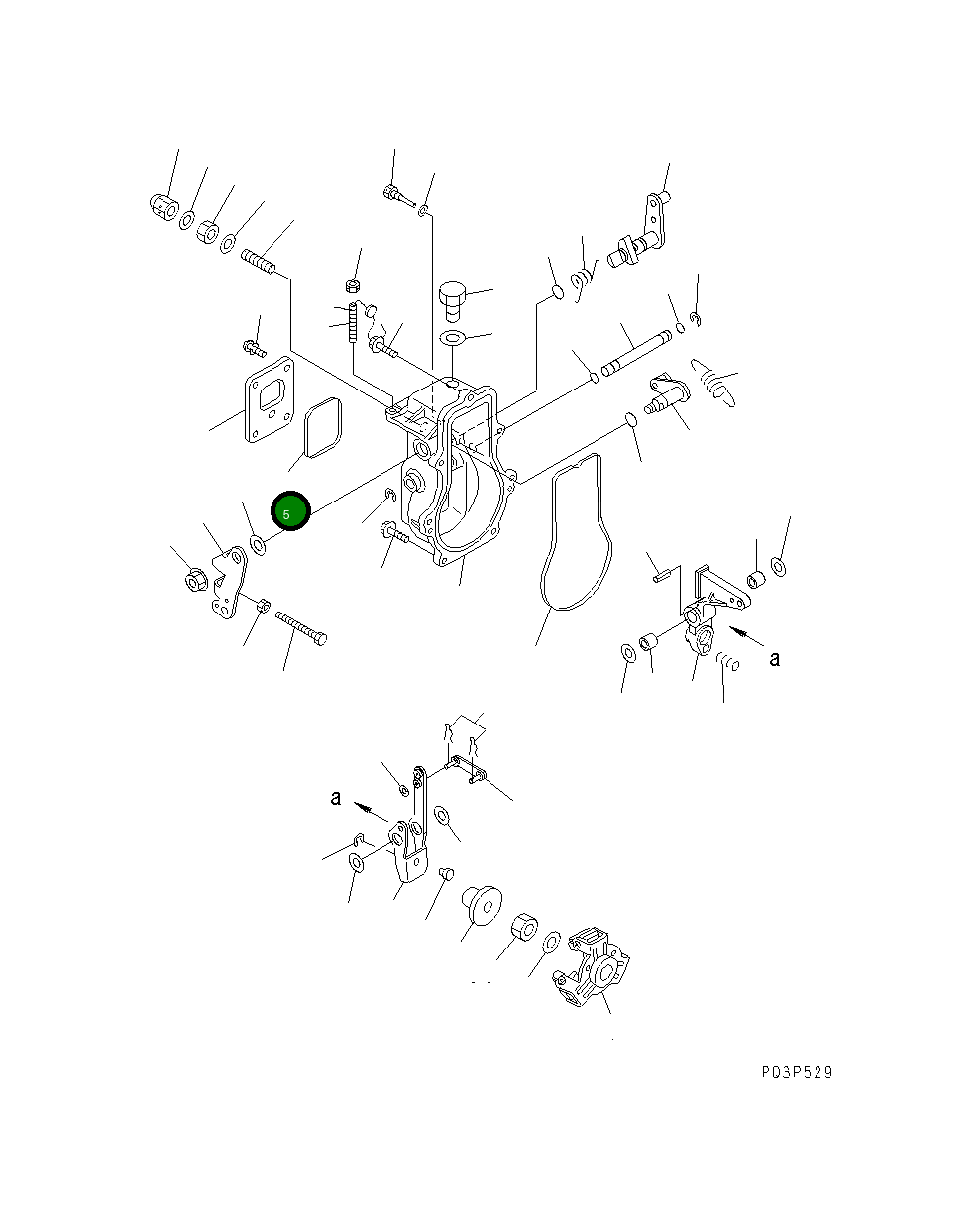 Прокладка YM129155-61070 Komatsu