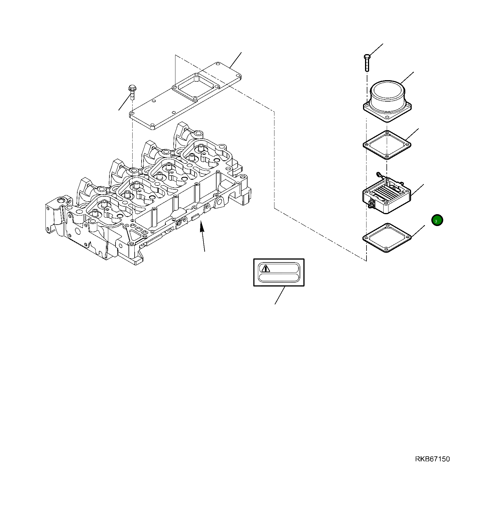 Патрубок впускного воздуха EA504054621 Komatsu