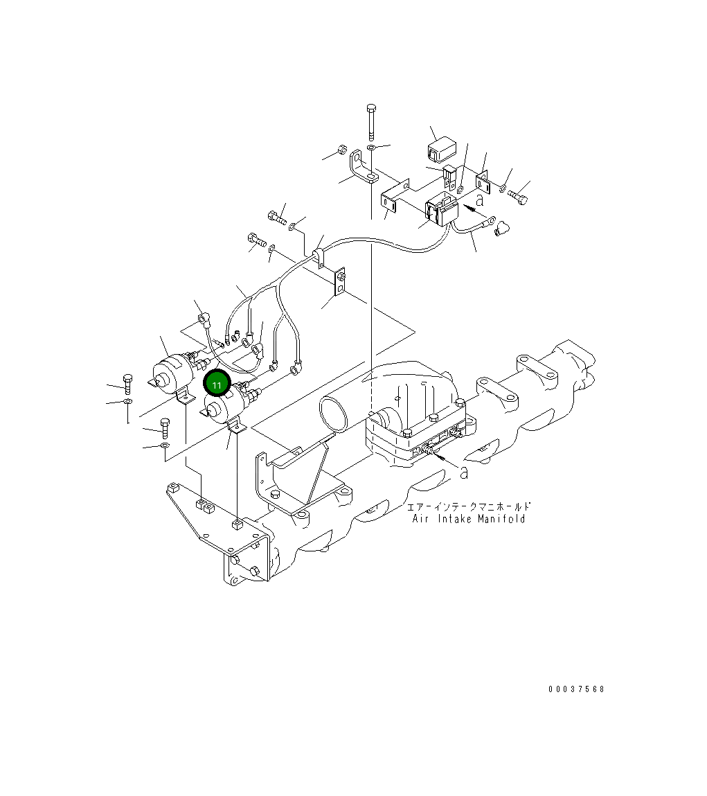 Провод 6152-82-4310 Komatsu