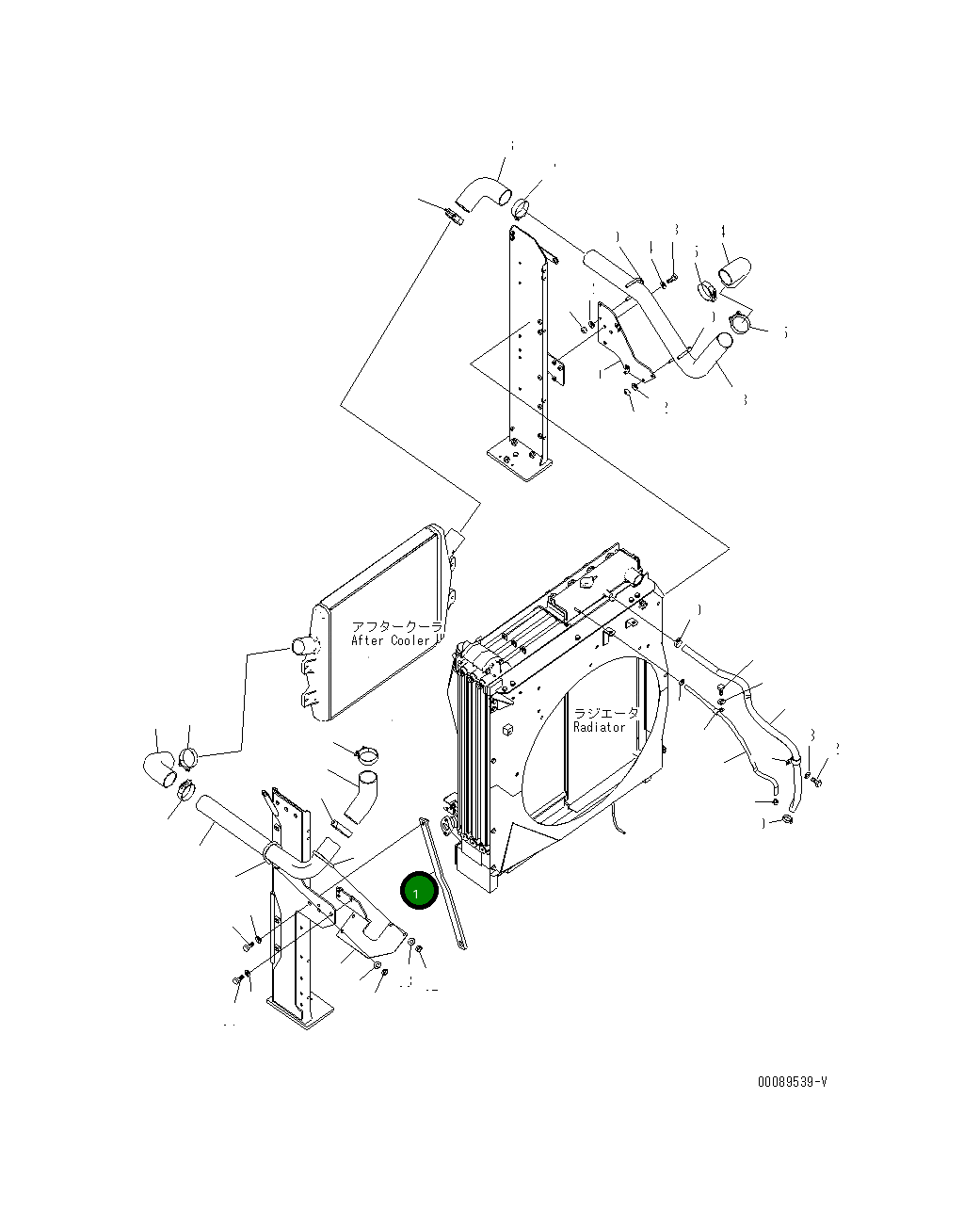 Стойка 208-03-75461 Komatsu