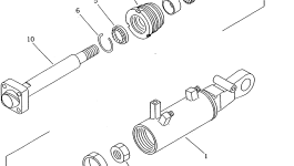 Цилиндр 101-63-52241 Komatsu
