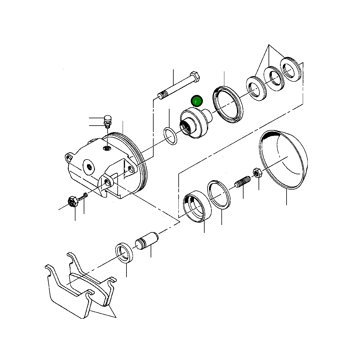 Поршень 1430 237 H1 Komatsu