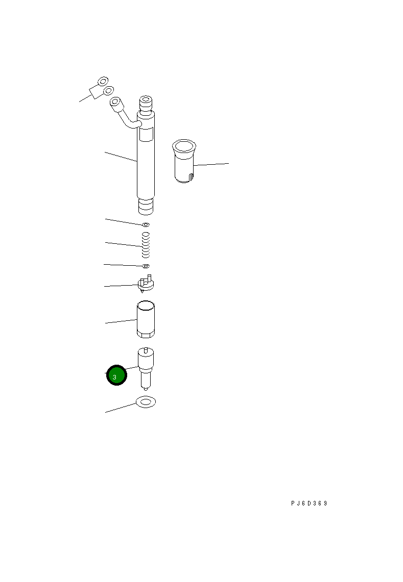 Распылитель 6743-11-3120 Komatsu