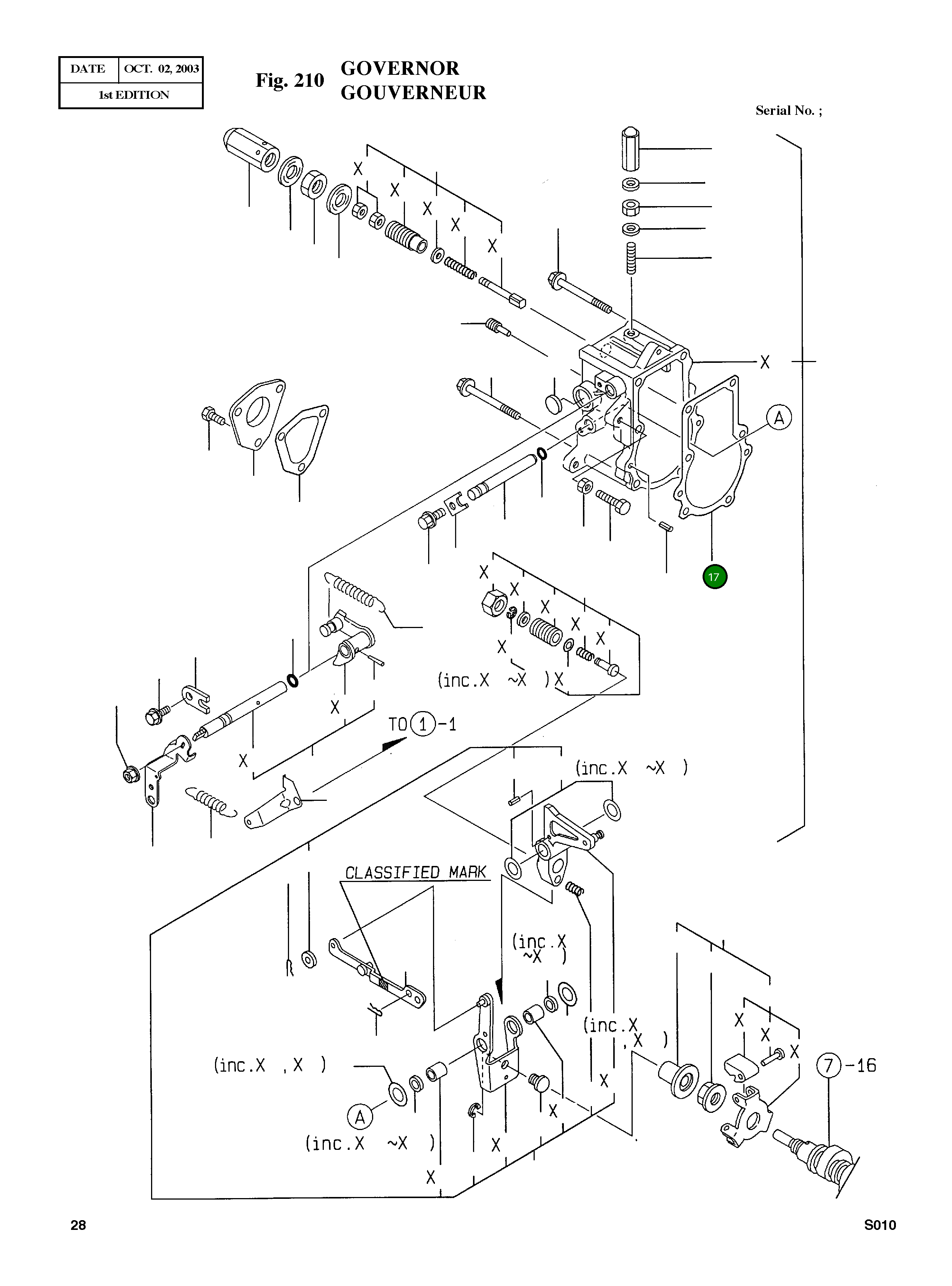 Прокладка 119660-61052 Komatsu