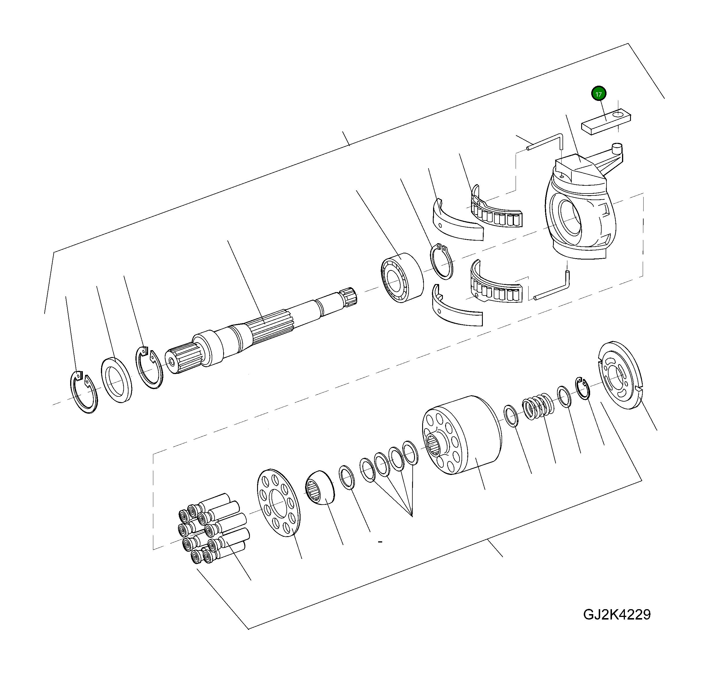 Слайдер 42R-17-H0P25 Komatsu