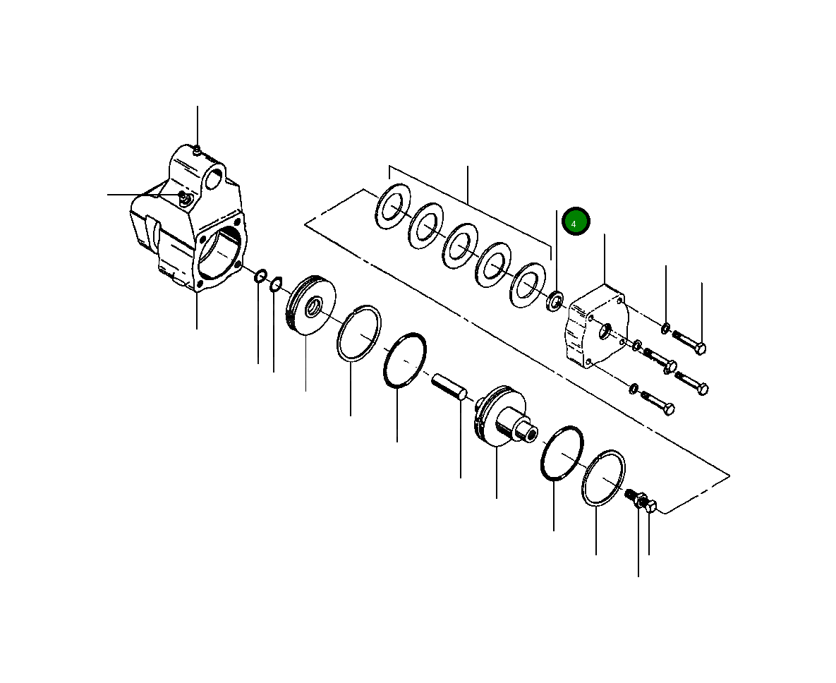Прокладка 1433 693 H1 Komatsu