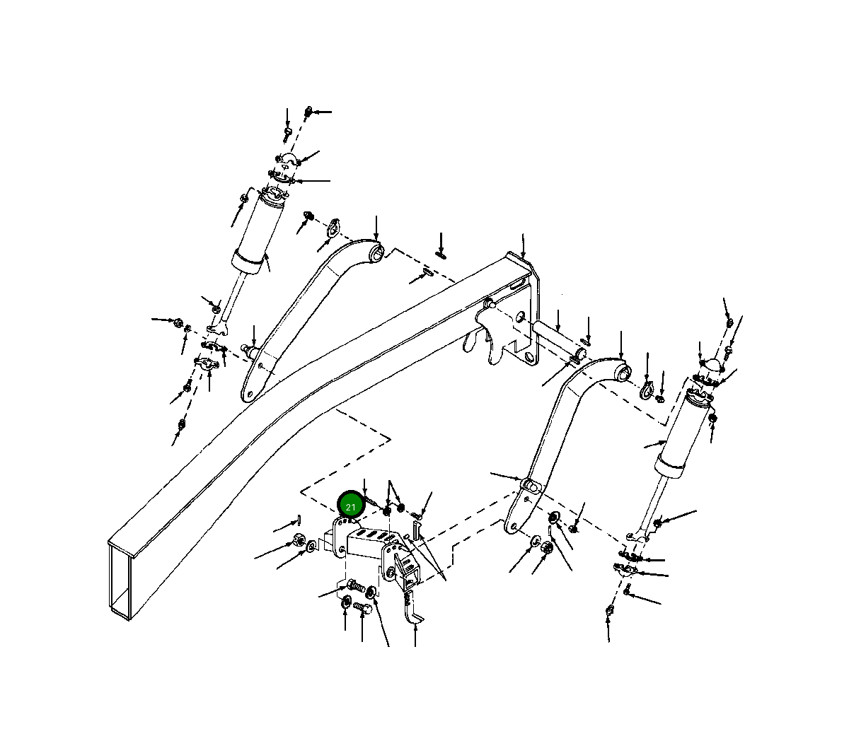 Сварная конструкция блока, рыхлитель 138 666 H45 Komatsu