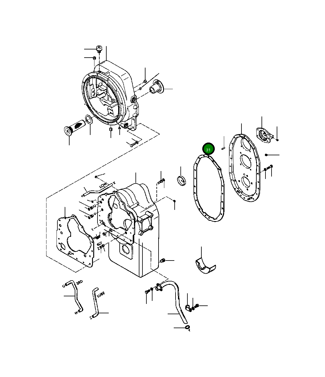 Прокладка 152 542 Komatsu
