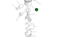 Поршень 6162-35-2120 Komatsu