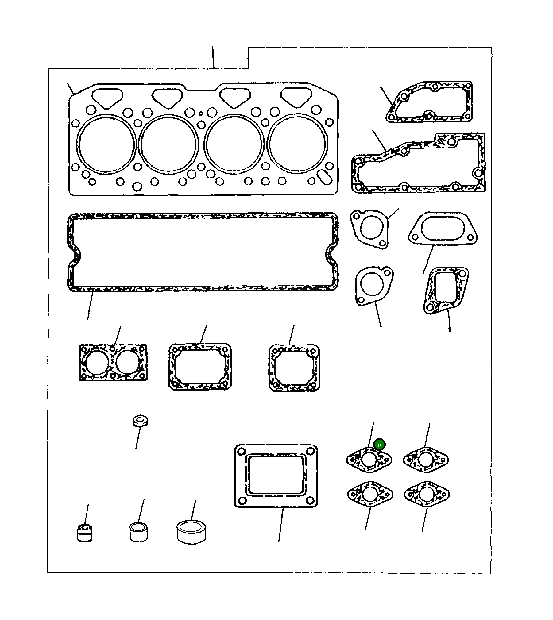 Прокладка 6810-21-1470 Komatsu