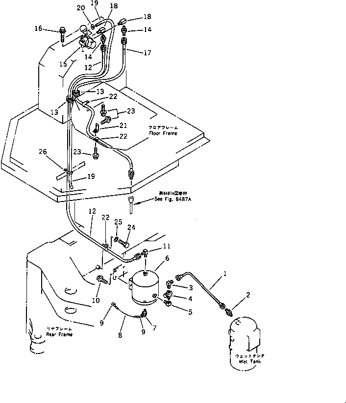 Шланг 421-35-14450 Komatsu