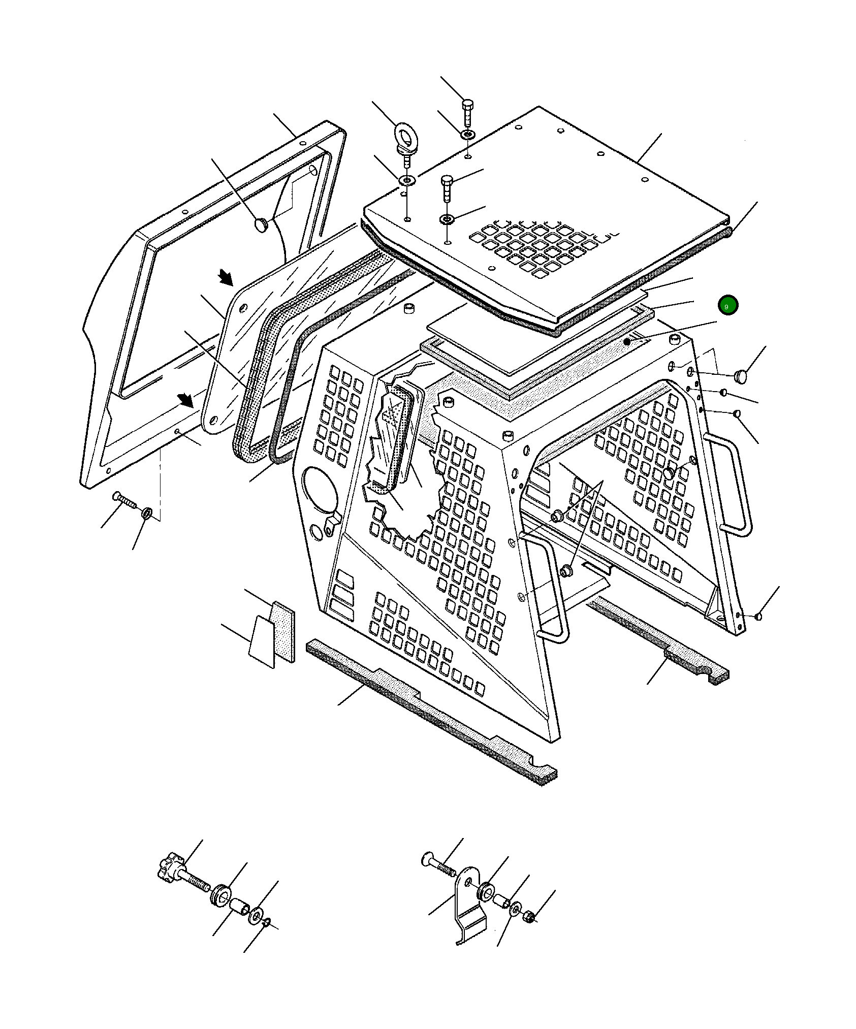 Стекло 816024452 Komatsu