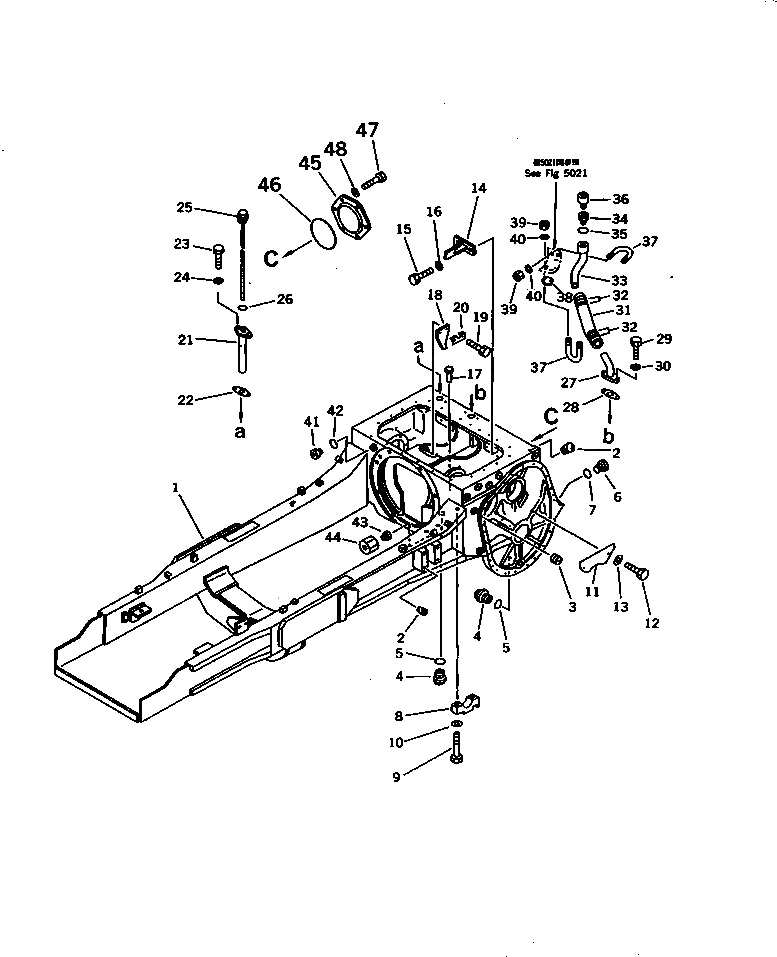 Трубка 120-21-41531 Komatsu