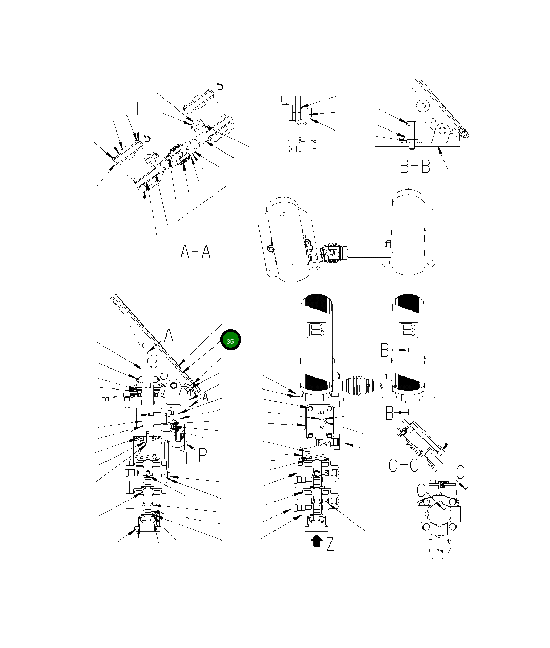 Педаль XK2626352830 Komatsu