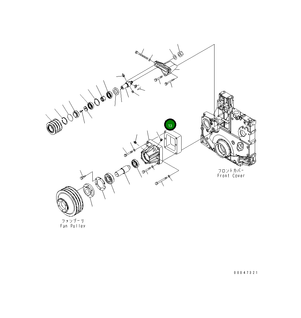 Проставка 6261-61-3610 Komatsu