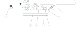Противоположное основание зажима 4A1-53-13360 Komatsu