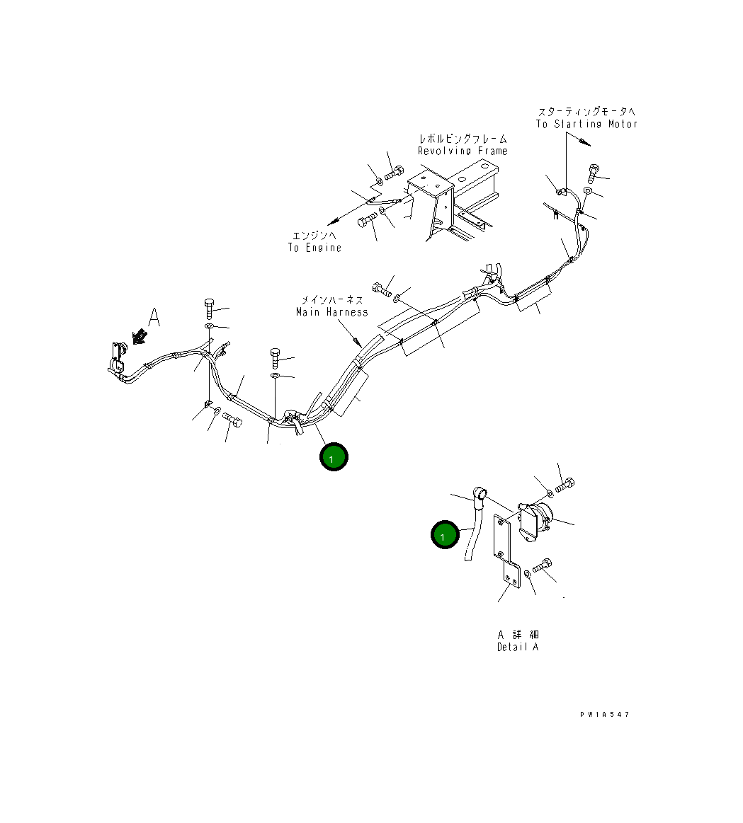 Провод 21M-06-15121 Komatsu