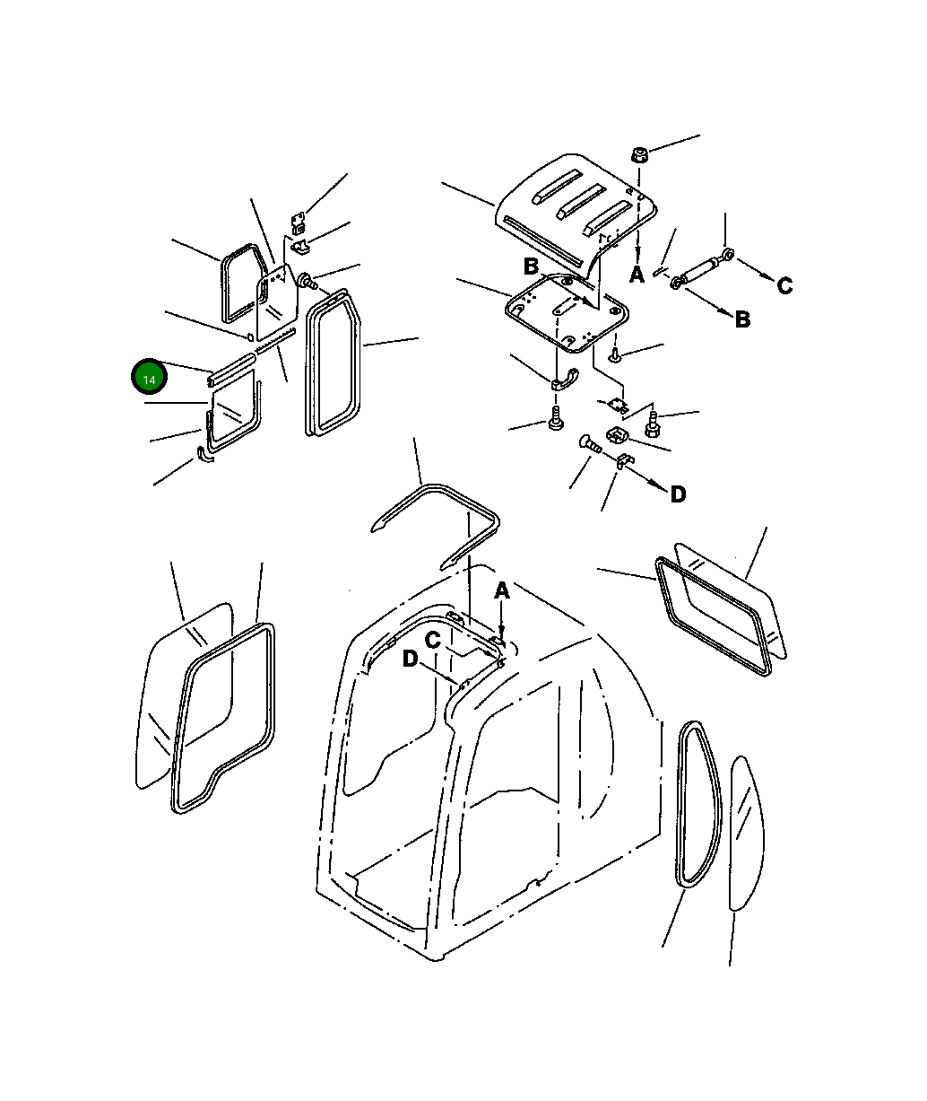 Рама 20Y-54-A5250 Komatsu