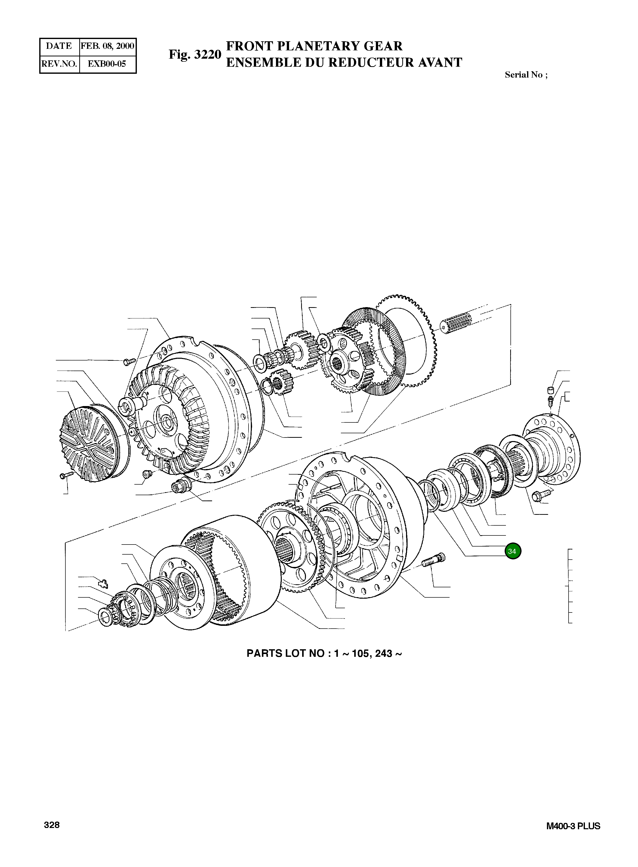 Поршень 3198663 Komatsu