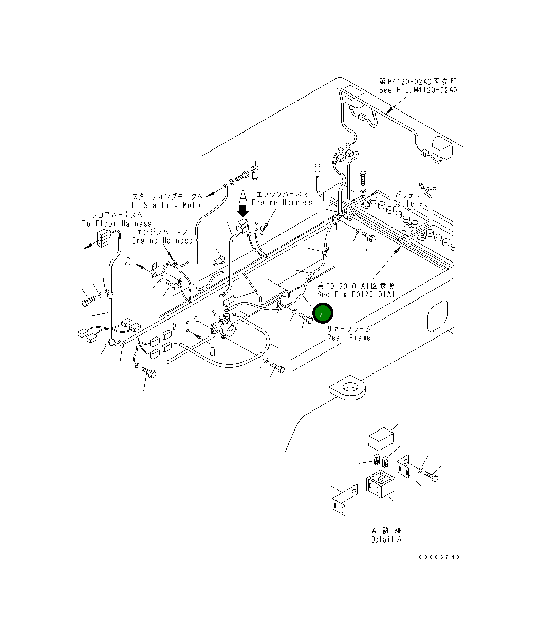 Провод 279-06-11110 Komatsu