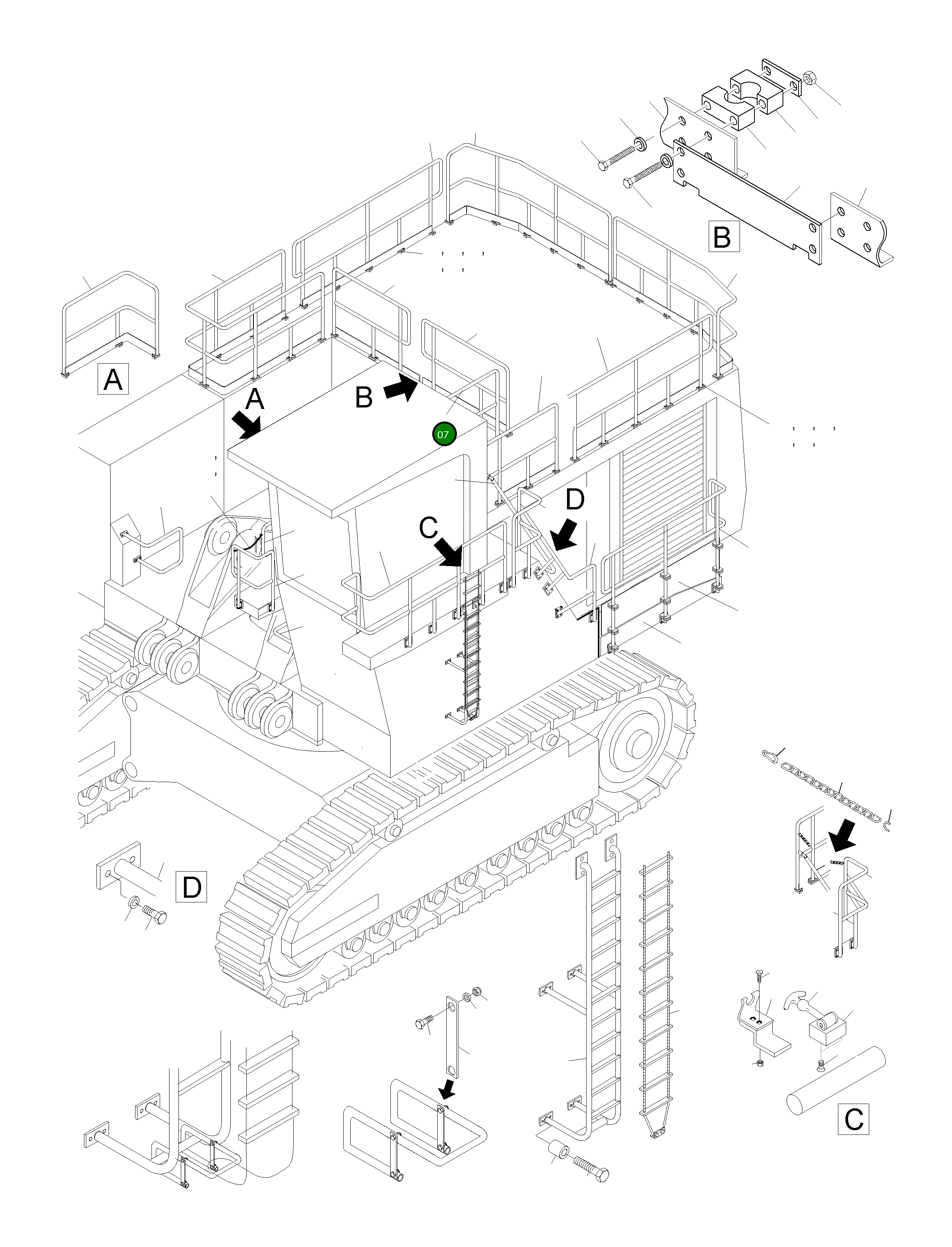 Рельс 931 179 40 Komatsu