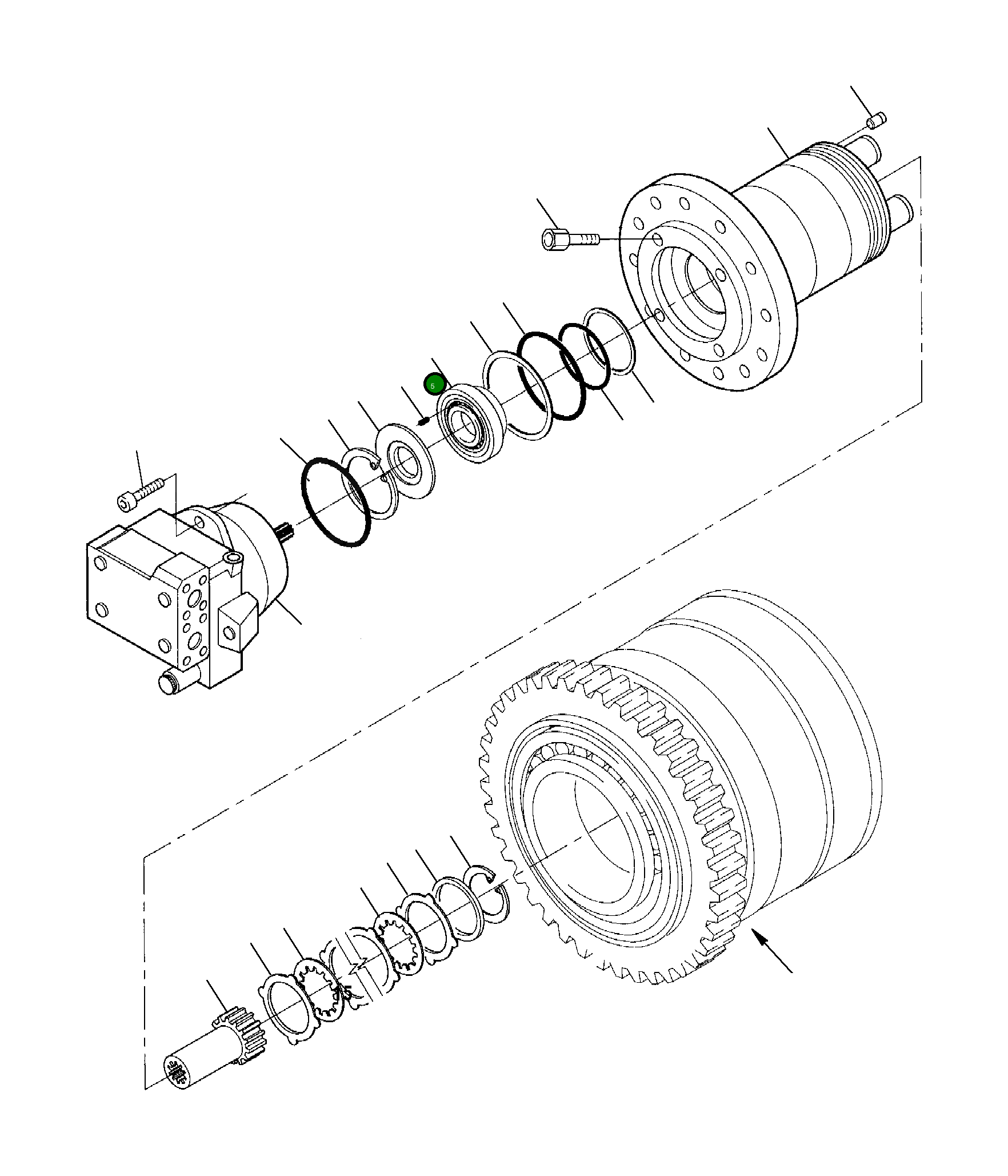 Поршень 843200354 Komatsu