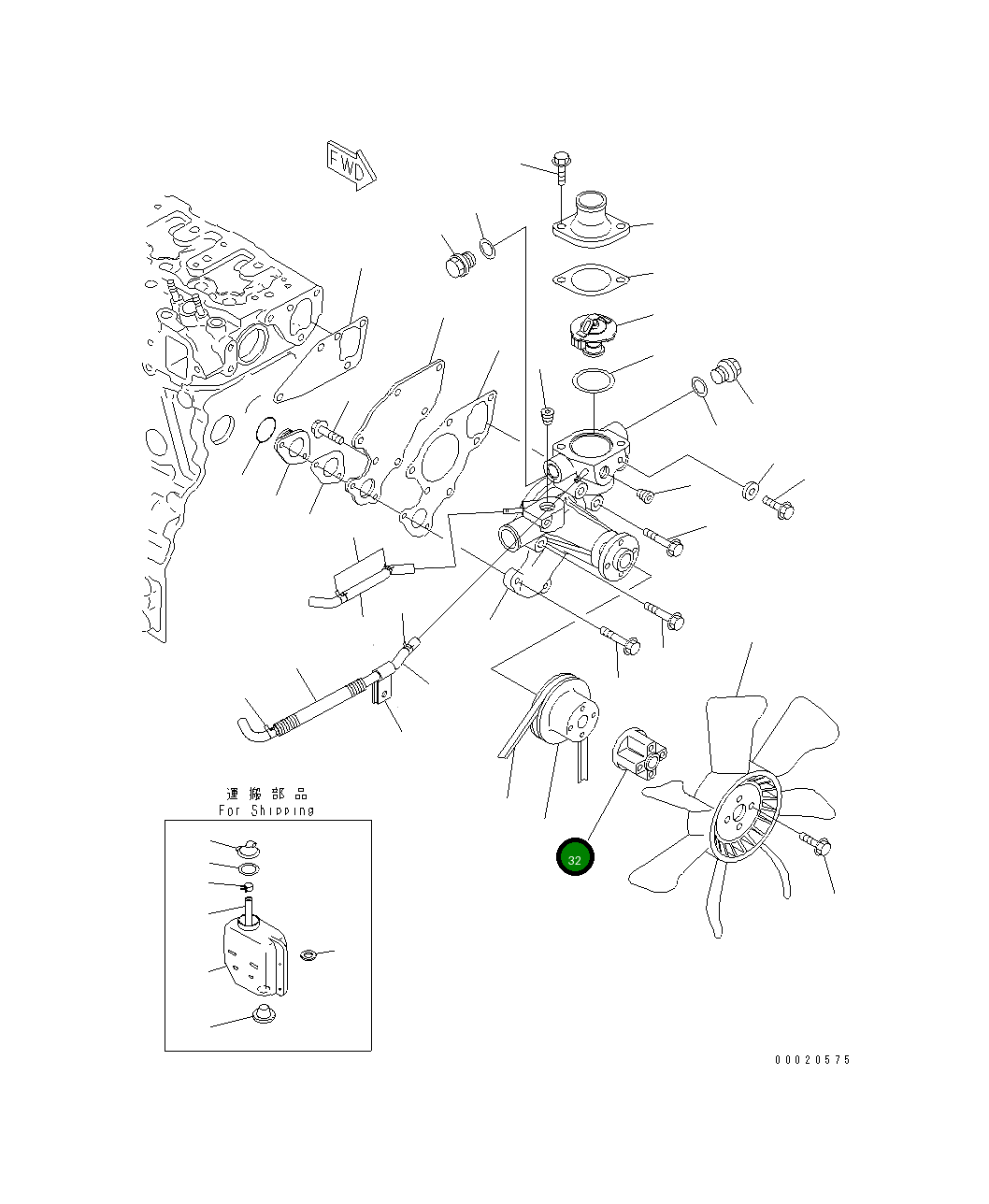 Проставка 457-605 Komatsu