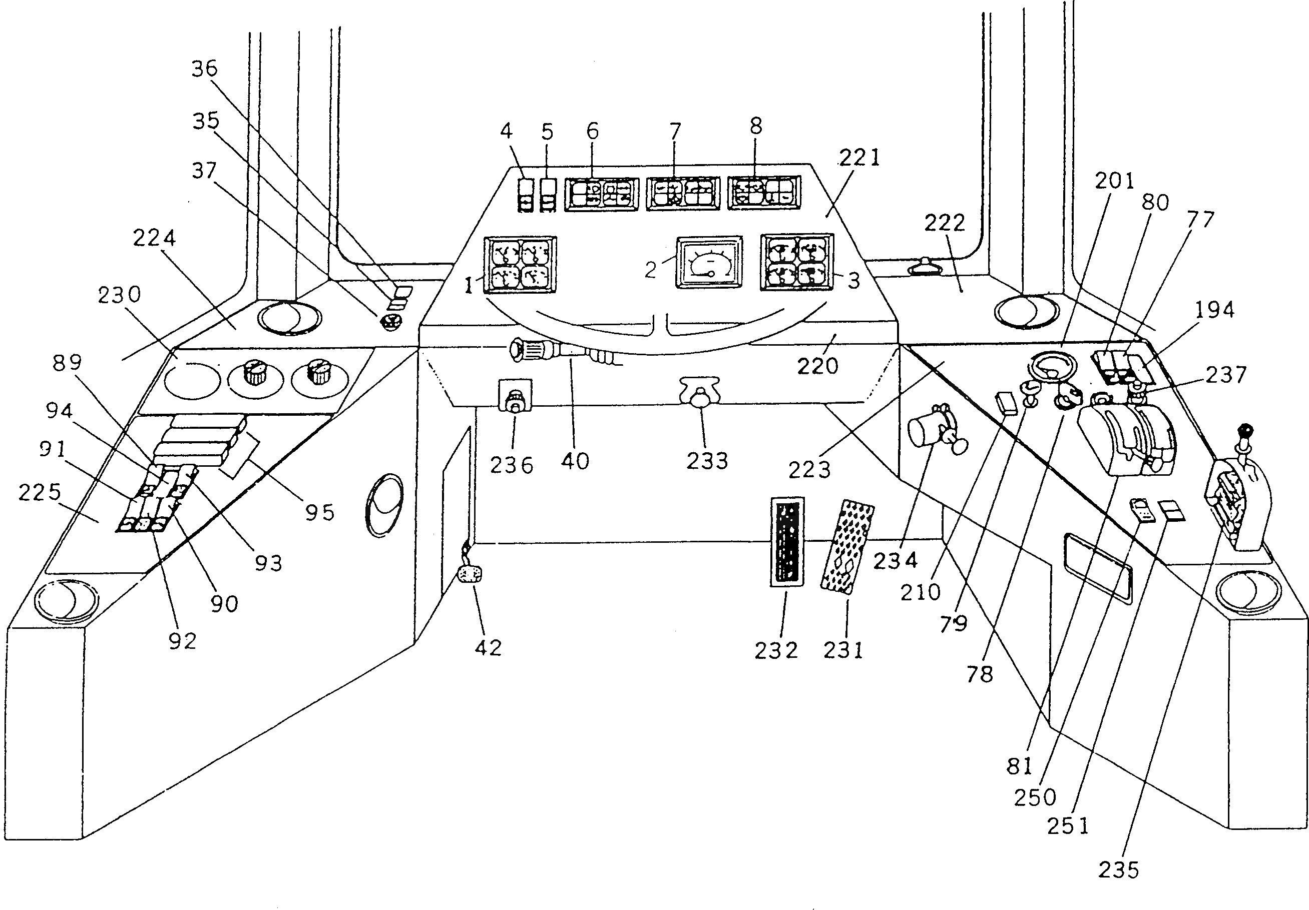 Панель приборов BW022352 Komatsu