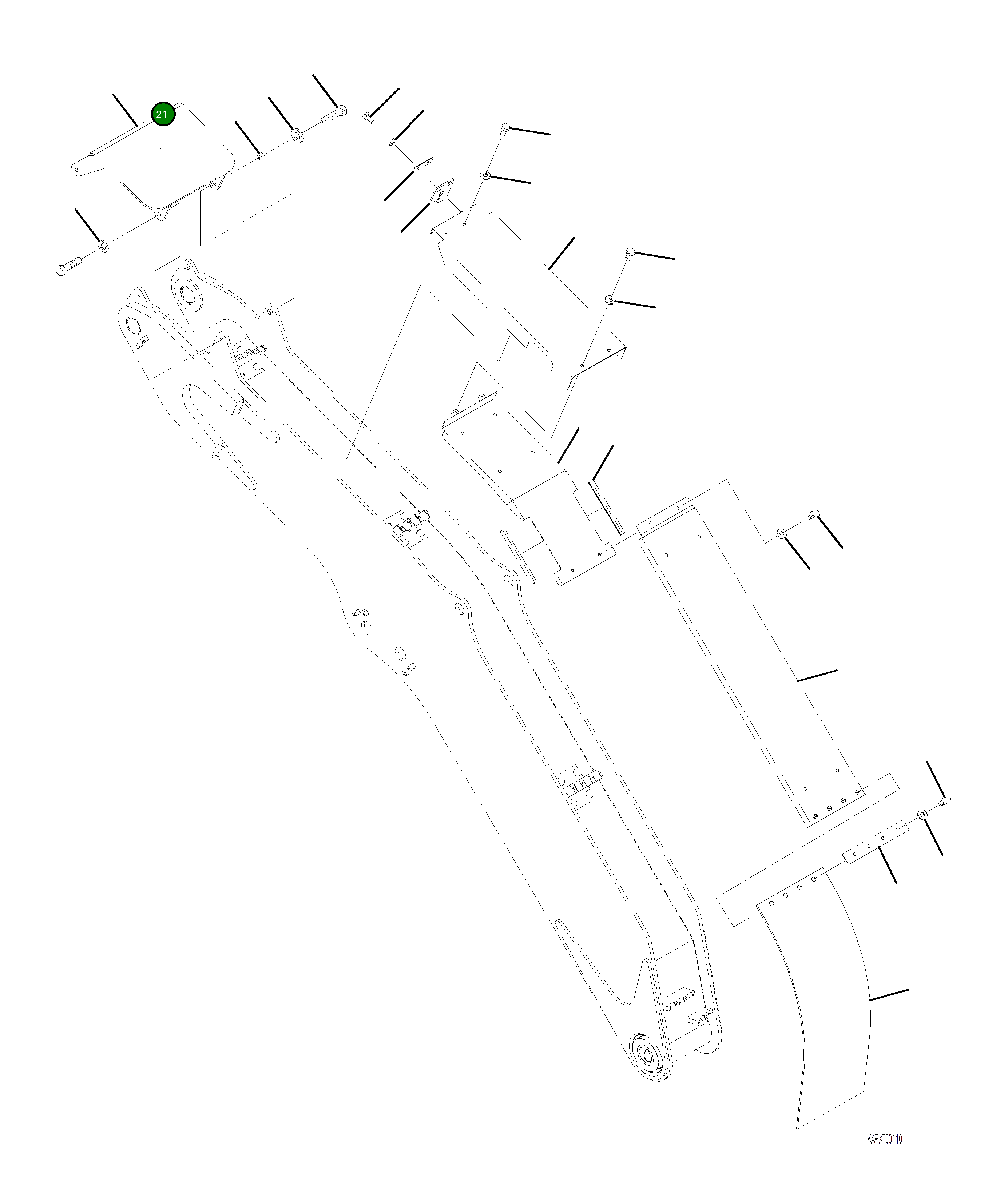 Пластина 4A1-70-21920 Komatsu