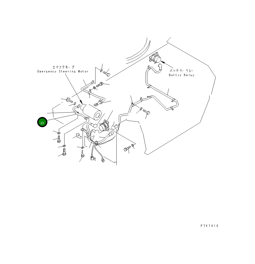 Провод 21J-06-12380 Komatsu