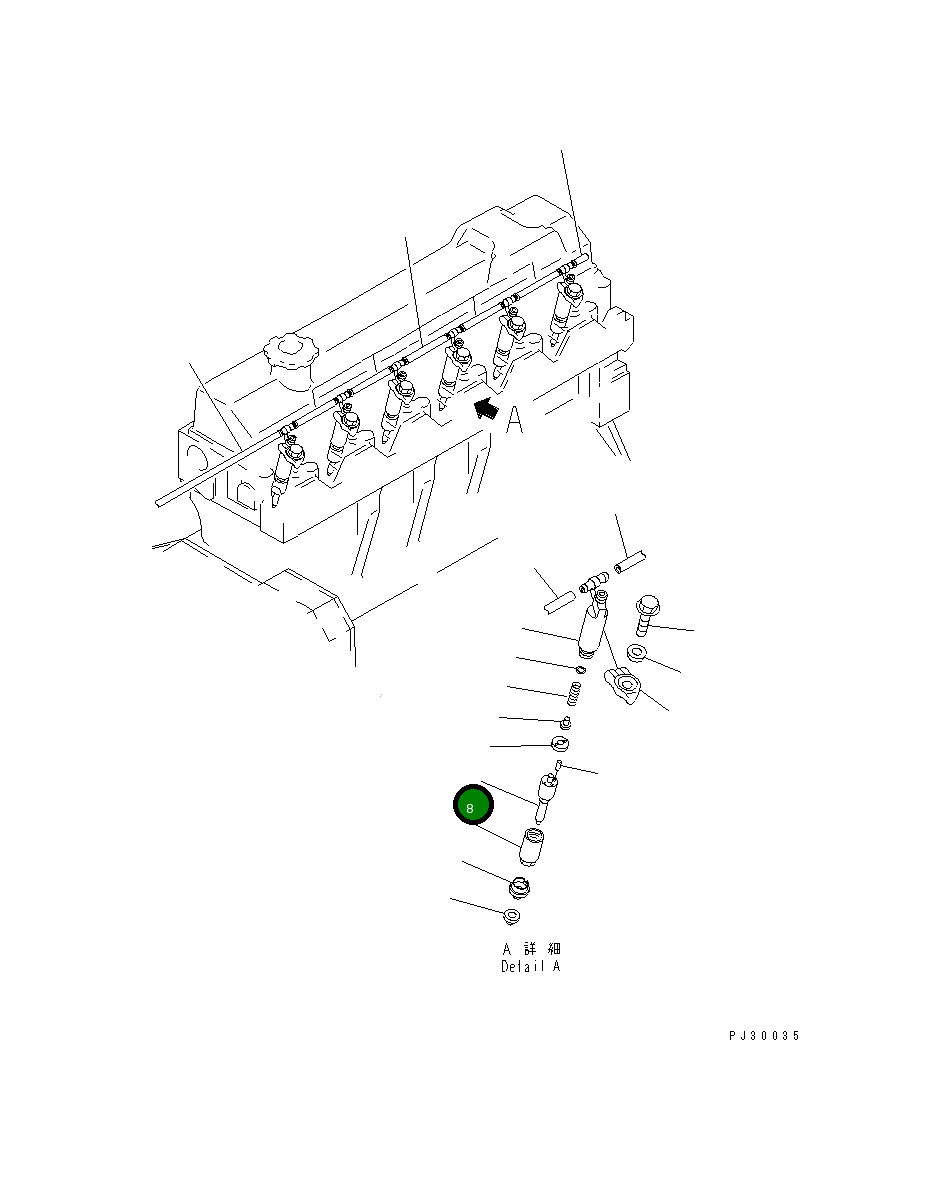 Распылитель 6207-11-3130 Komatsu