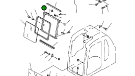 Стекло 20Y-54-A6710 Komatsu