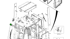 Стекло 4903-4008B Komatsu