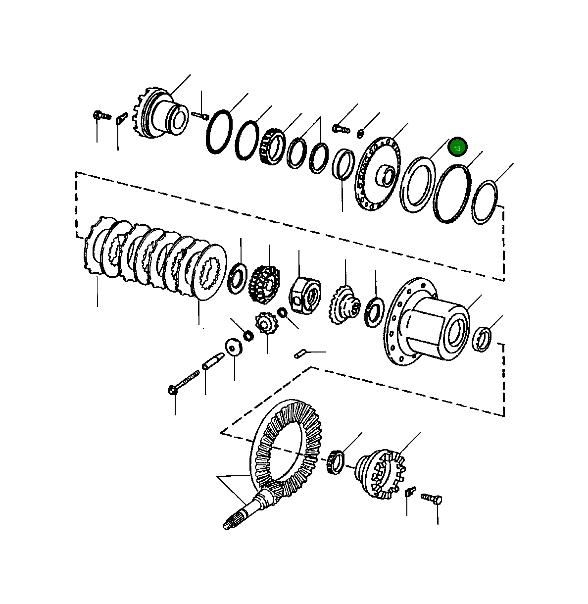 Поршень 1439 327 H1 Komatsu